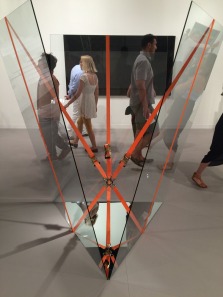Cargo securement devices, known to truck drivers as ratchet straps, featured at Art Basel in Miami.